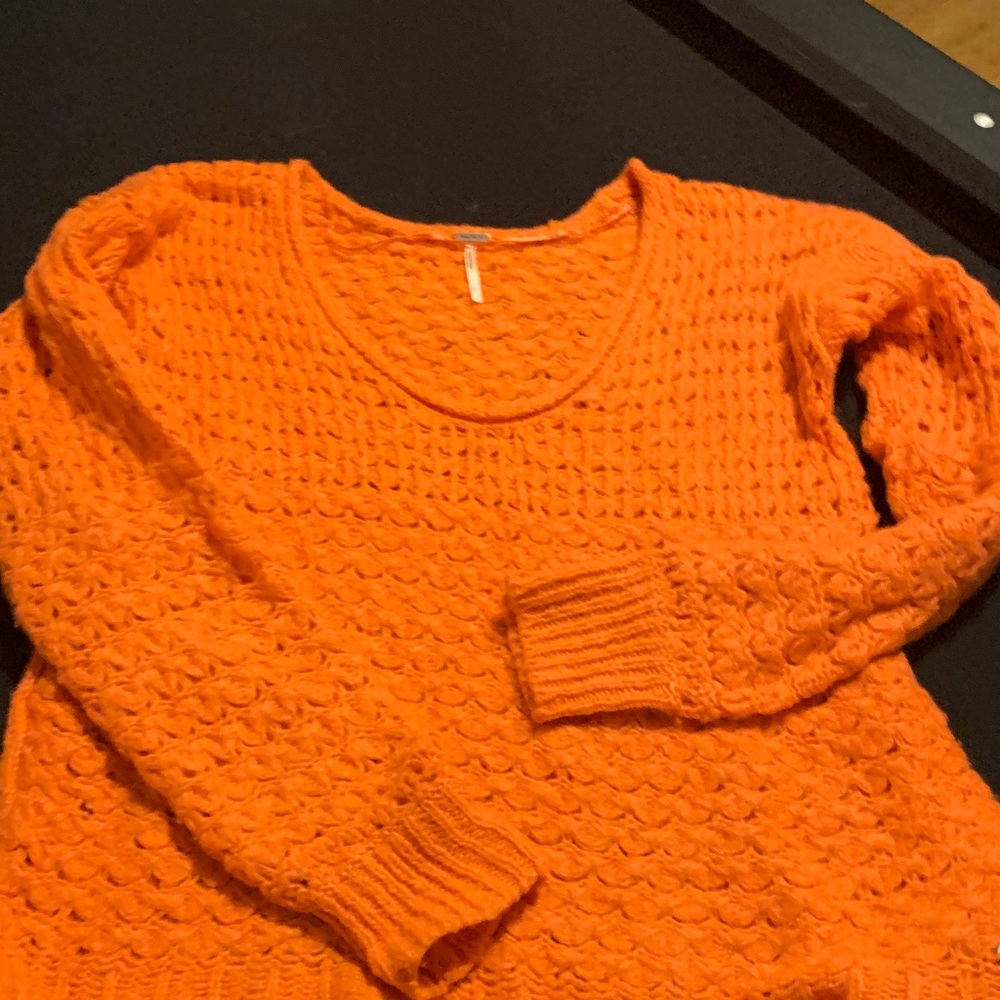 FP Movement by Free People Vibrant Orange Sweater